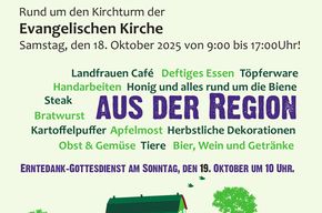 Bauernmarkt rund um den Kirchturm