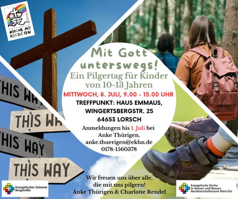 Mit Gott unterwegs! Pilgertag für Kinder